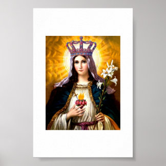Póster Sagrado Corazón de María