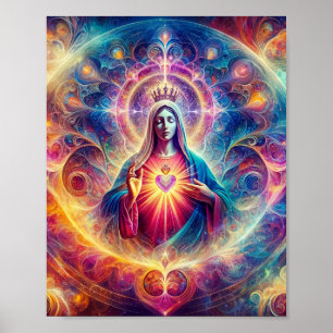 Póster Sagrado Corazón de María