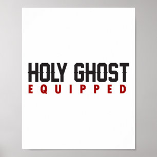 Póster Sagrado Fantasma Equipado Ghost Halloween Spooky S