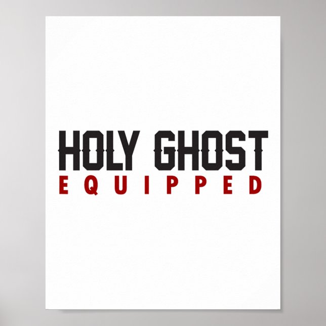 Póster Sagrado Fantasma Equipado Ghost Halloween Spooky S (Frente)