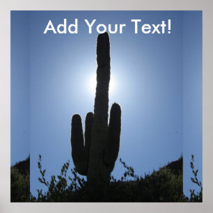 Póster Saguaro oscuro