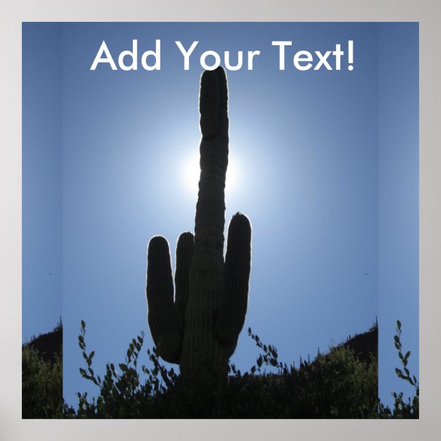 Póster Saguaro oscuro (Frente)