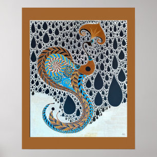 Póster Sahara Pearls Tribal Exotic Peacock