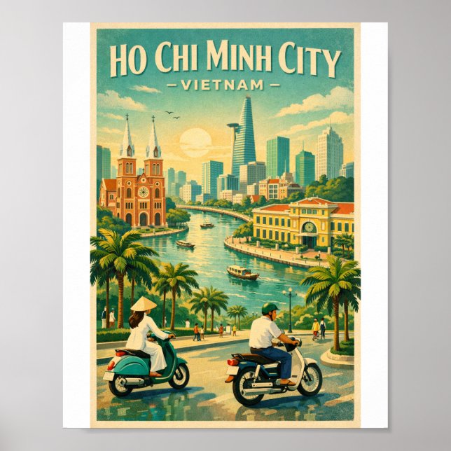 Póster Sai gon vietnam viaje 2026 (Frente)
