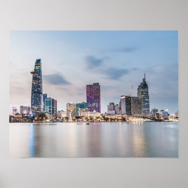 Póster Saigon (Ciudad Ho Chi Minh) HCMC, recuerdo de Viet (Frente)