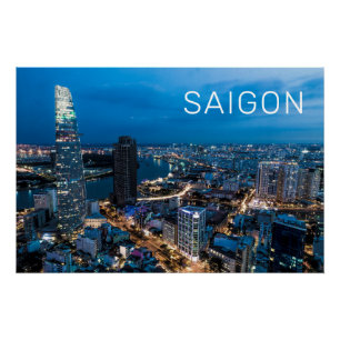 Póster Saigon (Ciudad Ho Chi Minh) HCMC Vacaciones en Vie