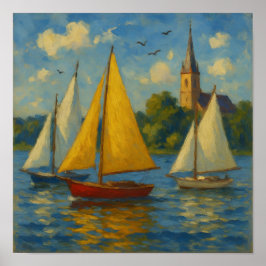 Póster Sailing boats Poster Print 