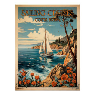 Póster Sailing Cruises Costa Brava