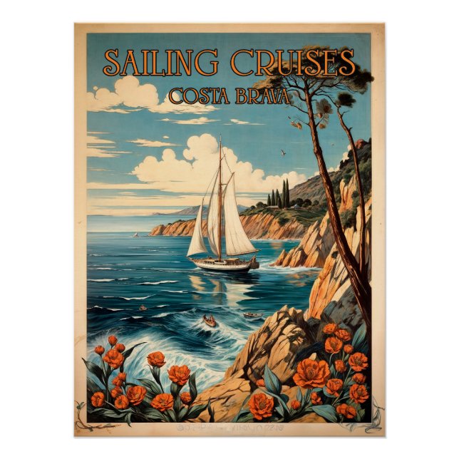 Póster Sailing Cruises Costa Brava (Anverso)