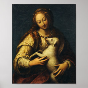 Póster Saint Agnes por Orsola Maddalena Caccia