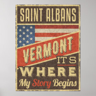 Póster Saint Albans Vermont