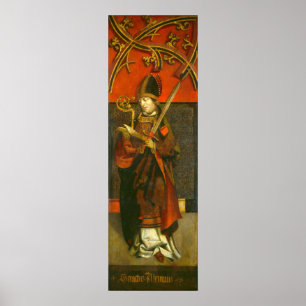 Póster Saint Alcuin - Tyrolean German Fine Art Poster