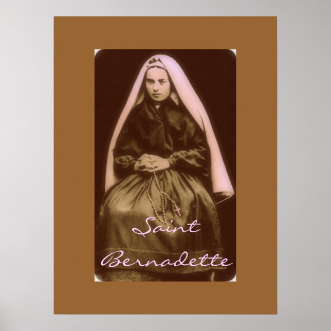 Póster saint bernadette (Frente)
