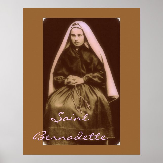 Póster saint bernadette (Frente)