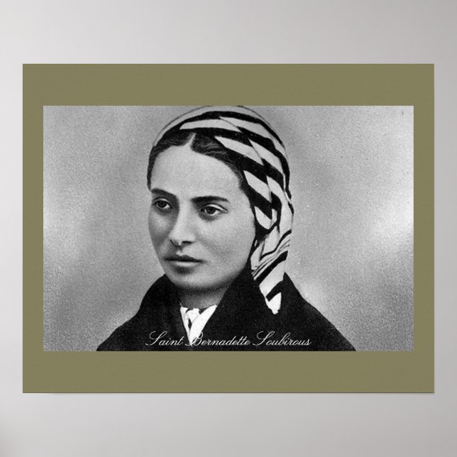 Póster Saint Bernadette Soubirous (Frente)