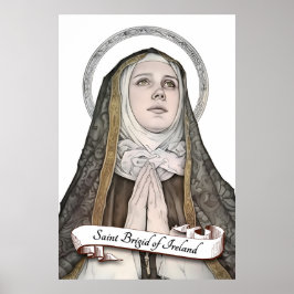 Póster Saint Brigid de Irlanda