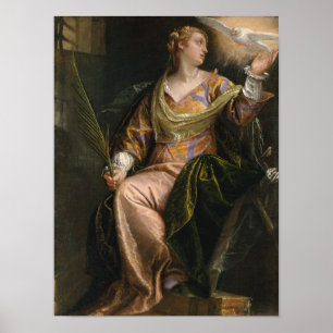 Póster Saint Catherine of Alexandria in Prison