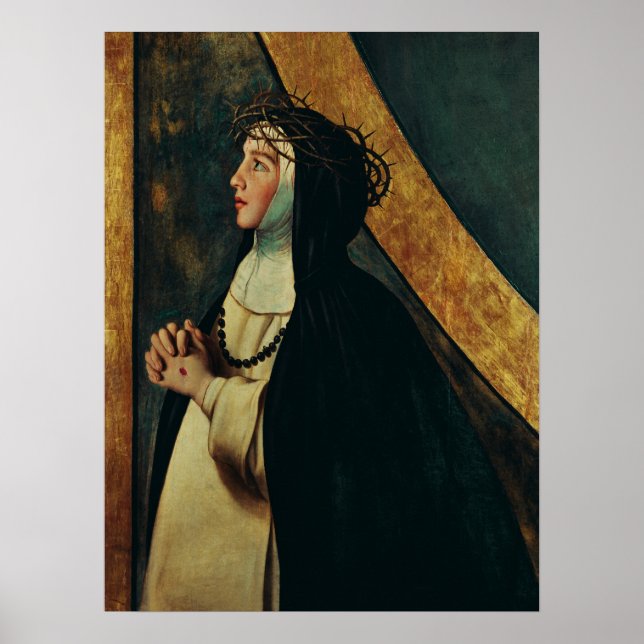 Póster Saint Catherine of Siena by Juan Bautista Maino  (Frente)