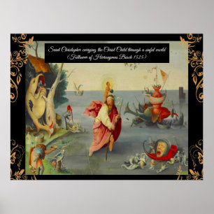 Póster Saint Christopher Patron de Viajeros