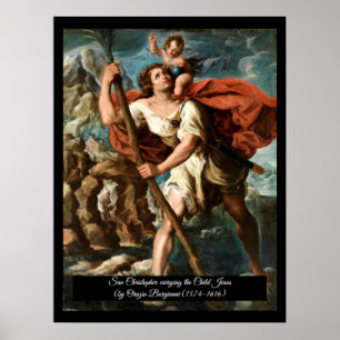 Póster Saint Christopher Patron de Viajeros