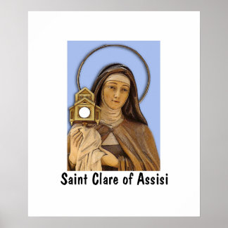 Póster Saint Clare Assisi