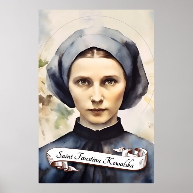 Póster Saint Faustina Kowalska (Frente)
