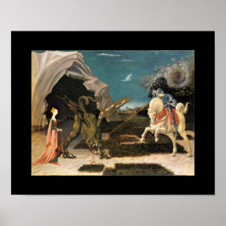 PÓSTER SAINT GEORGE, DRAGON Y PRINCESS