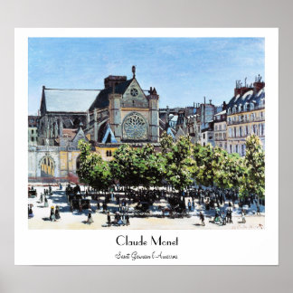 Póster Saint Germain l'Auxerrois Claude Monet