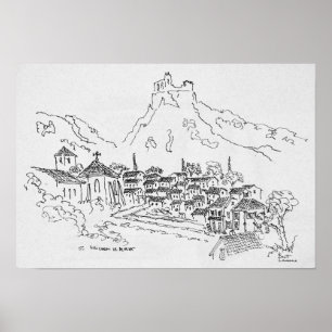 Póster Saint-Guilhem-Le-Desert, Francia