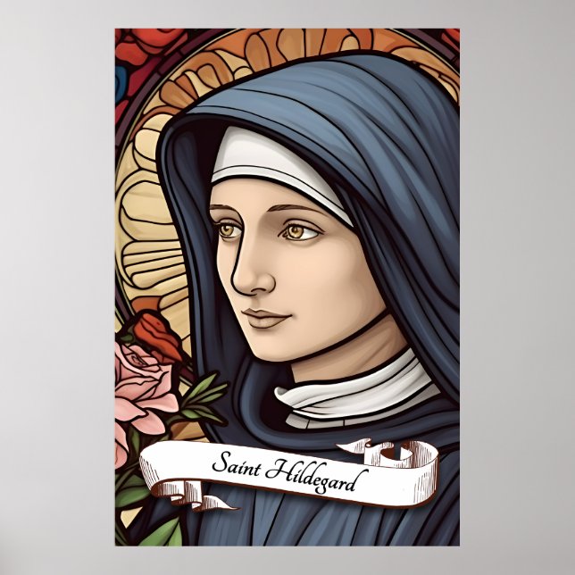 Póster Saint Hildegard de Bingen (Frente)