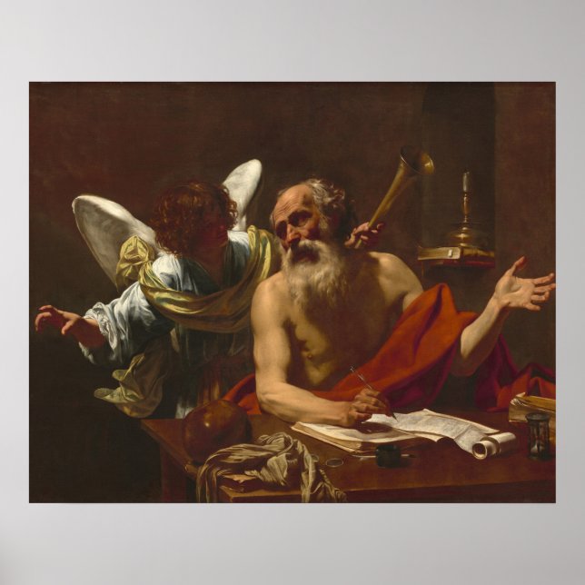 Póster Saint Jerome - Bella Artes Simon Vouet (Frente)