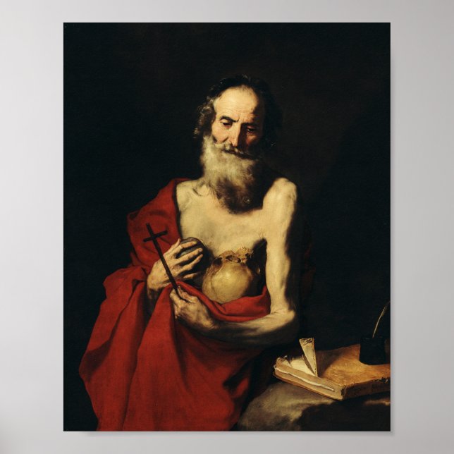 Póster Saint Jerome por Jusepe de Ribera (Frente)