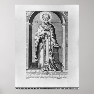 Póster Saint John Chrysostome, siglo XVII