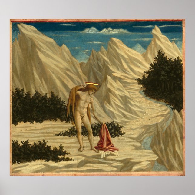 Póster Saint John - Domenico Veneziano Fine Art Poster (Frente)