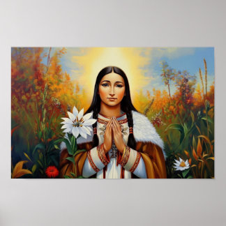 Póster Saint Kateri Tekakwitha