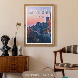Póster Saint-Marin : la perle cachée de l'Italie