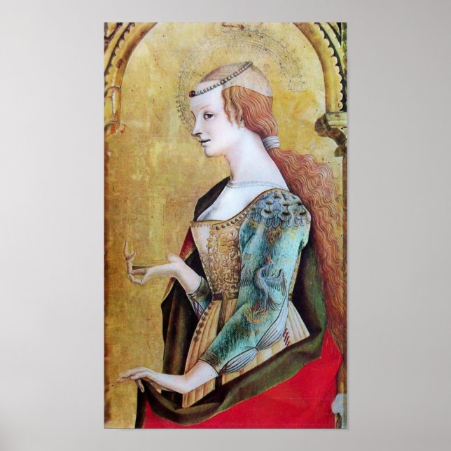 Póster SAINT MARY MAGDALENE 2 Oro, Rojo (Frente)
