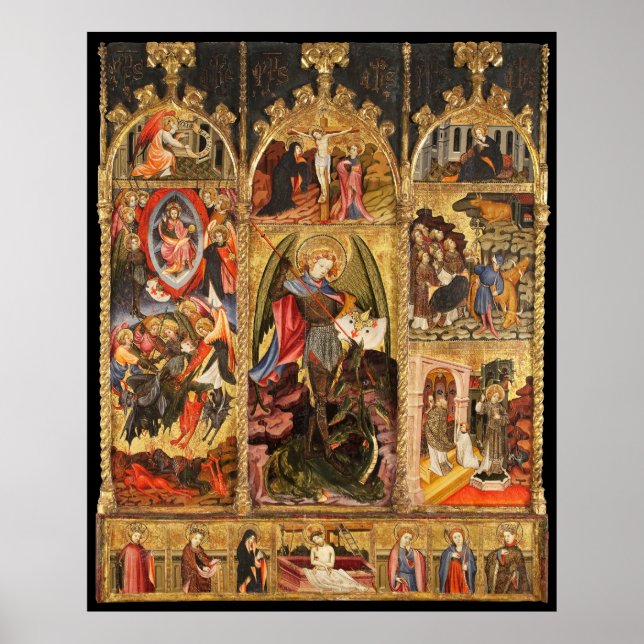 Póster Saint Michael Altarpiece El Poster ArchAngel (Frente)
