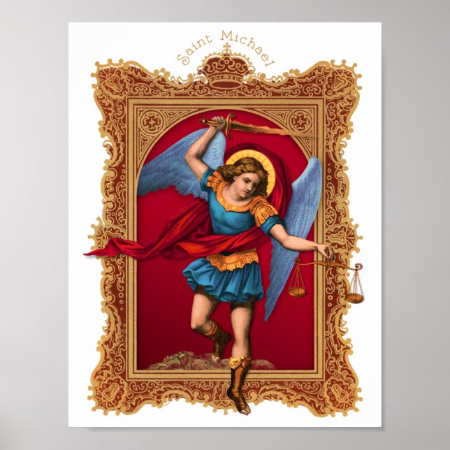 Póster Saint Michael, Defendázenos (Frente)