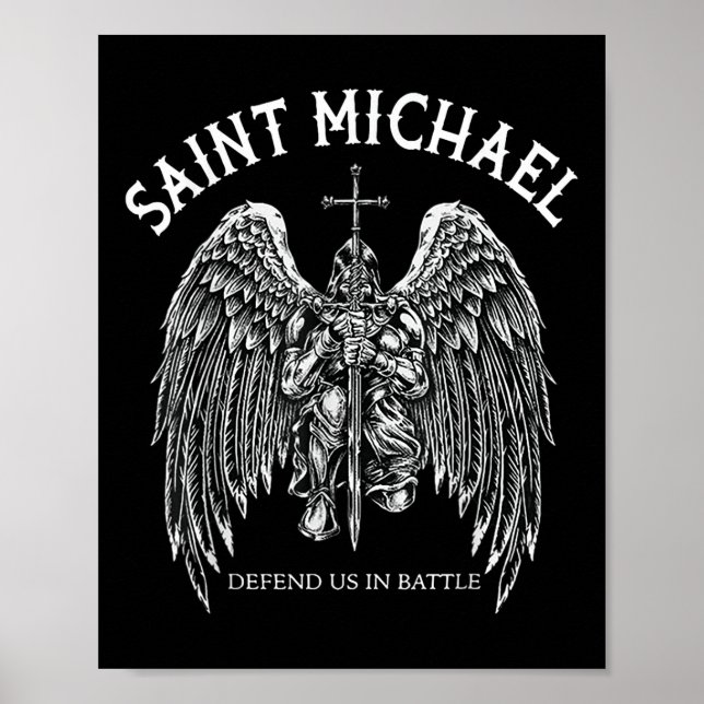Póster Saint Michael Nos Defendió En La Batalla (Frente)