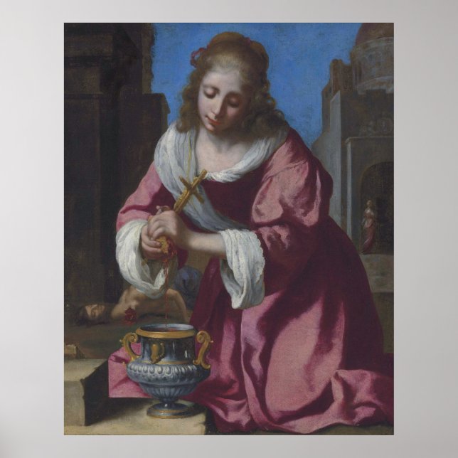 Póster Saint Praxedis — Vermeer (1655) (Frente)