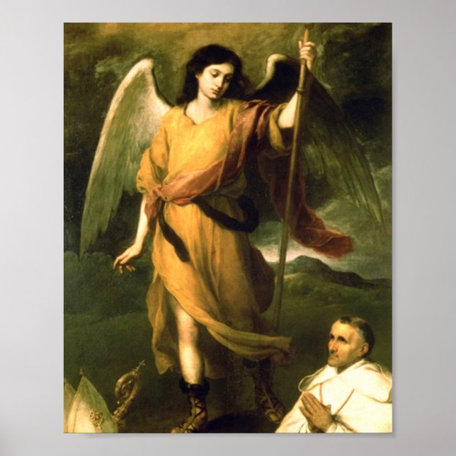 Póster Saint Raphael De Bartolome Esteban Murillo (Frente)