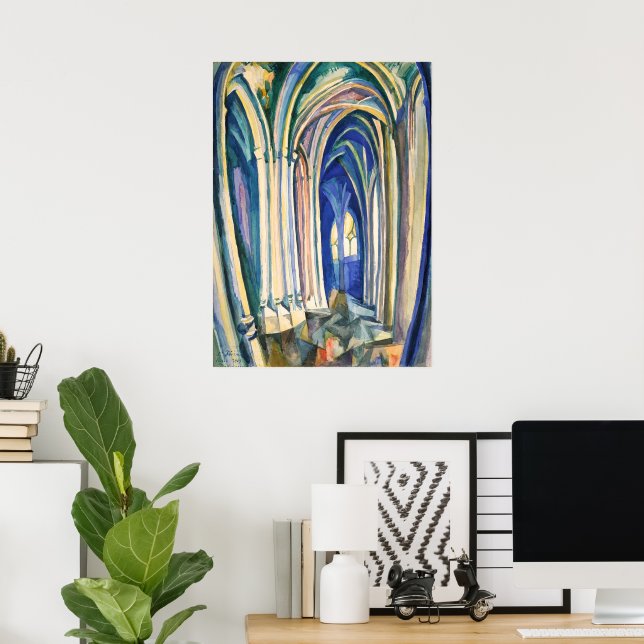 Póster Saint-Séverin | Robert Delaunay | (Oficina en casa)