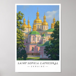 Póster Saint Sophia Cathedral Ukraine Wall Art, Kyiv