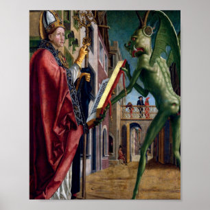 Póster Saint Wolfgang Y El Diablo, De Michael Pacher
