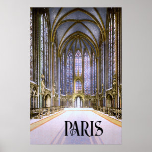 Póster Sainte-Chapelle en París (1900)
