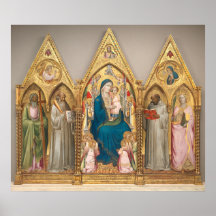 Saints Triptych - Poster Bella Artes Agnolo Gaddi