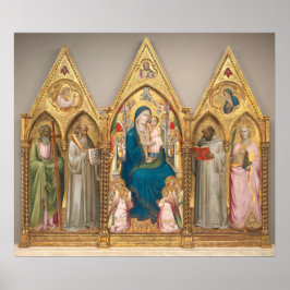 Póster Saints Triptych - Poster Bella Artes Agnolo Gaddi