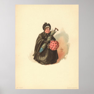 Póster Sairy Gamp de Kyd de Martin Chuzzlewit
