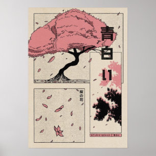 Póster Sakura japonesa